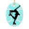Figure Skater Ornament - Ice Blue - personalise it