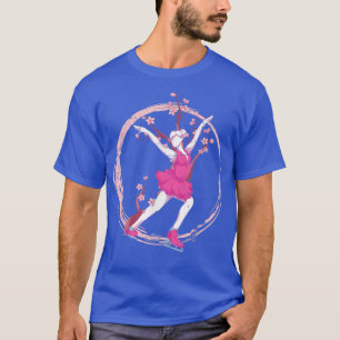 Figure Skater Sakura Ice Skater Cherry Blossom Ice T-Shirt