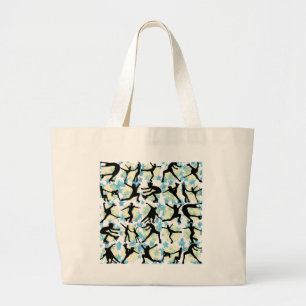 FIGURE SKATERS LARGE TOTE BAG