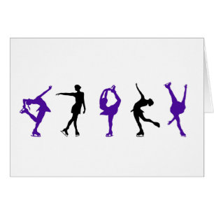 Figure Skaters - Purple & Black