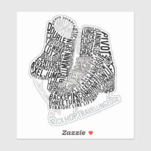 Figure Skates Word Art Ice Skating