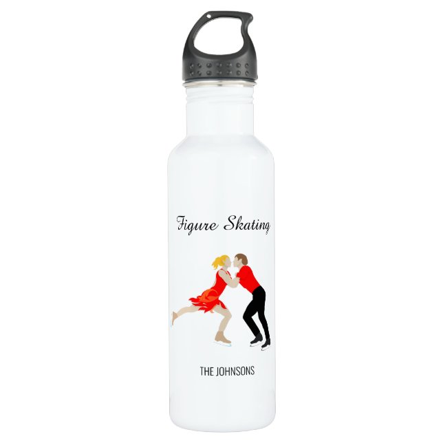 Figure Skating 710 Ml Water Bottle (Front)