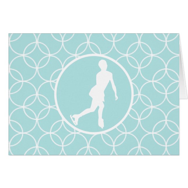 Figure Skating; Baby Blue Circles (Front Horizontal)