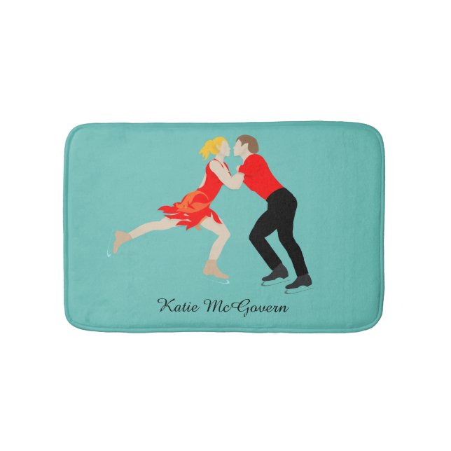 Figure Skating Bath Mat (Front)