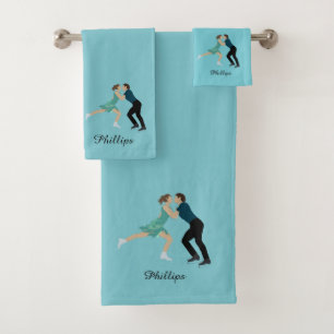 Figure Skating Bath Towel Set