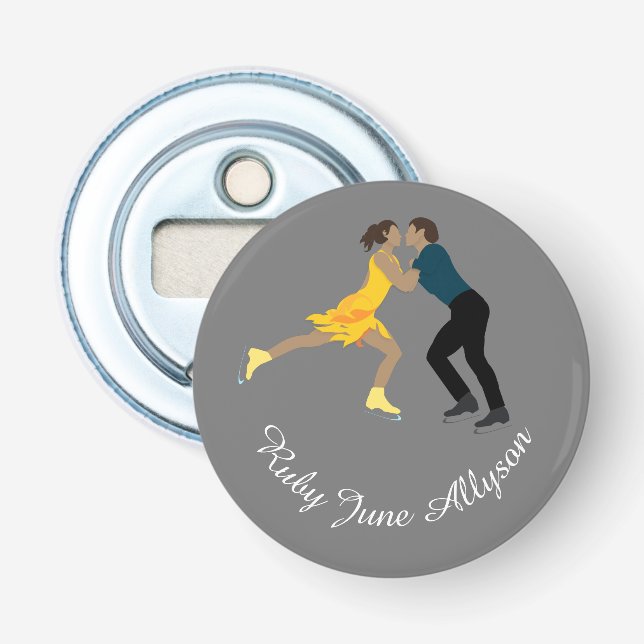 Figure Skating Bottle Opener (Front)
