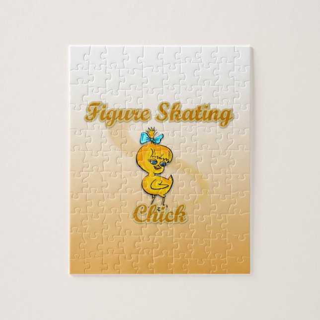 Figure Skating Chick Jigsaw Puzzle (Vertical)