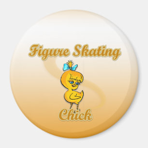 Figure Skating Chick Magnet