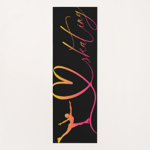 Figure Skating Custom Name Yoga Mat