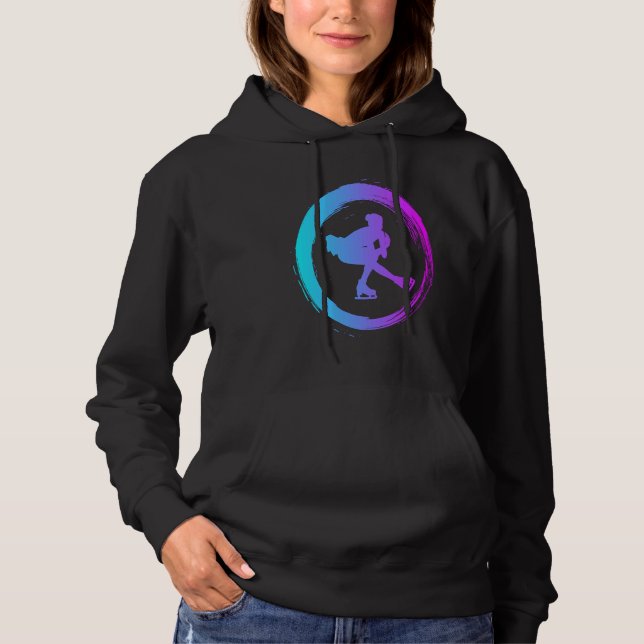 figure skating dance ice skate figure skater hoodie (Front)
