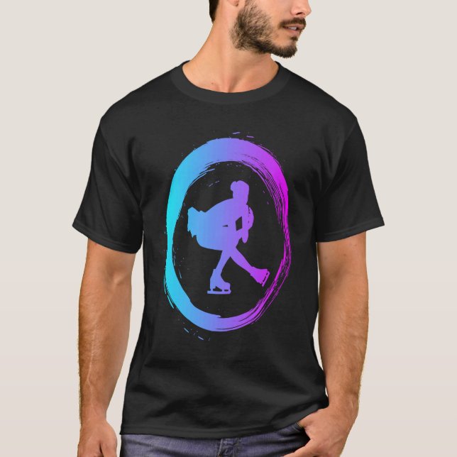 figure skating dance ice skate figure skater T-Shirt (Front)