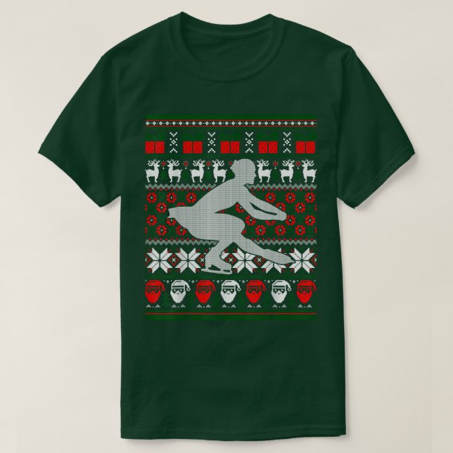 Figure Skating Dancer Ice Skate Dancing Happy Holi T-Shirt (Design Front)