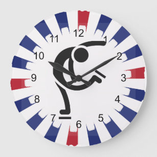 Figure Skating Design Wall Clock