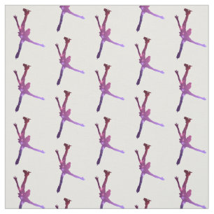 Figure skating fabric - pink to purple arabesque