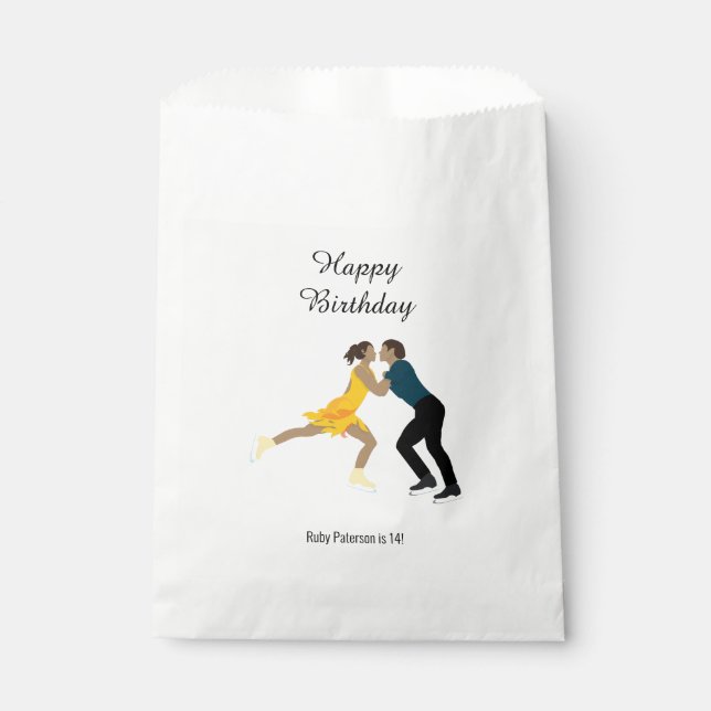 Figure Skating Favour Bag (Front)