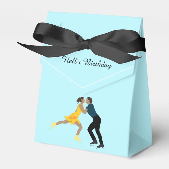 Figure Skating Favour Box (Front Side)