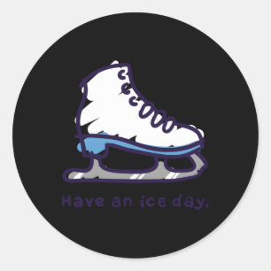 Figure Skating For Ice Skater Classic Round Sticker