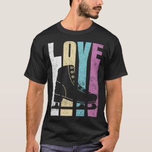 Figure Skating Gift For Girls Ice Skate Design Pul T-Shirt