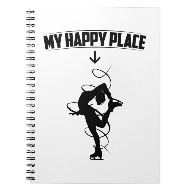 Figure skating | gift ideas for figure skaters notebook (Front)