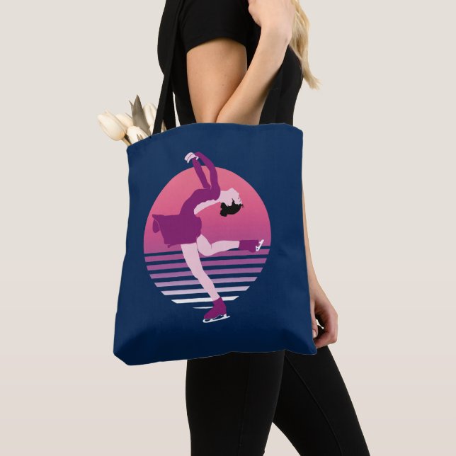Figure Skating Girl - Art Of Ice Dancing Tote Bag (Close Up)