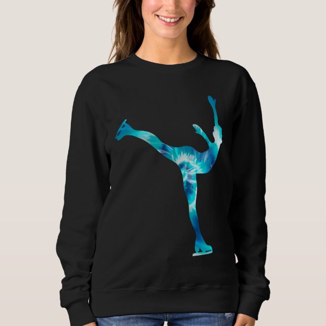 Figure Skating Girls And Women Ice Skating  3 Sweatshirt (Front)
