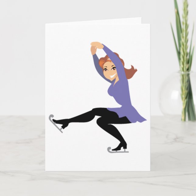 Figure Skating Greeting Cards (Front)