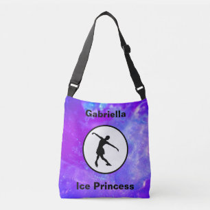 Figure Skating "Ice Princess" Watercolor Crossbody Bag