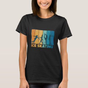 Figure Skating Ice Skater Vintage Retro T-Shirt