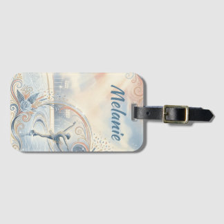 "Figure skating" ice skating custom name Luggage Tag