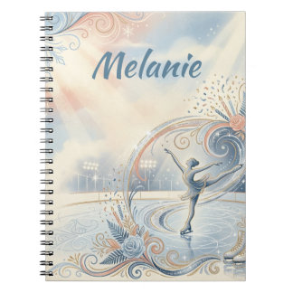 "Figure skating" ice skating custom name Notebook