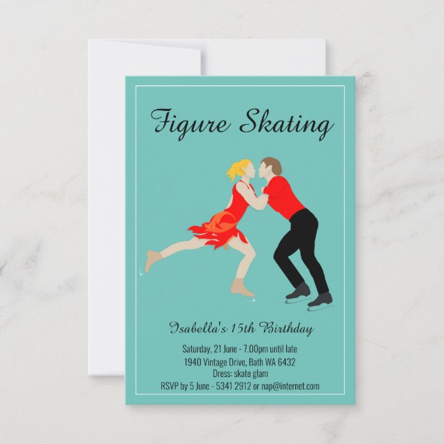 Figure Skating Invitation (Front)