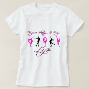 Figure Skating is My Life - PINK & BLACK T-Shirt