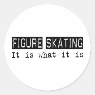 Figure Skating It Is Classic Round Sticker