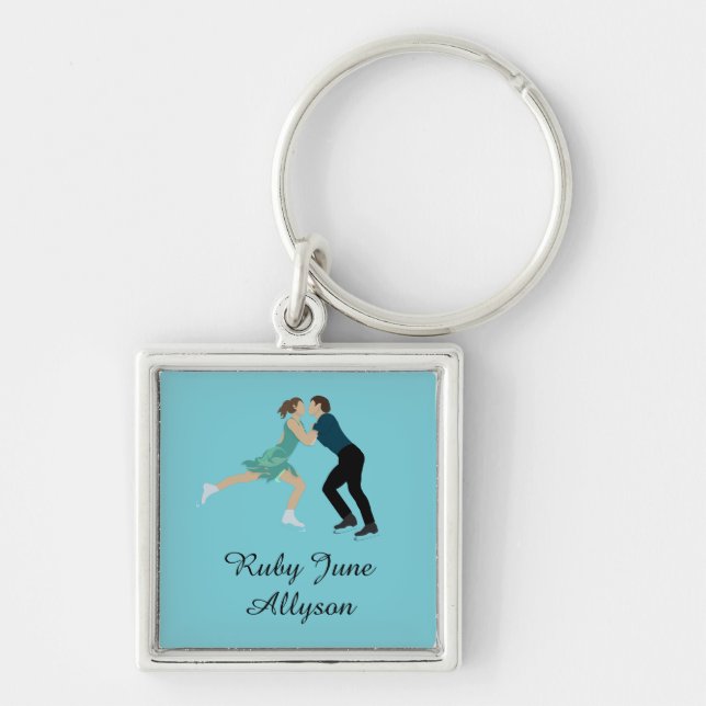 Figure Skating Key Ring (Front)