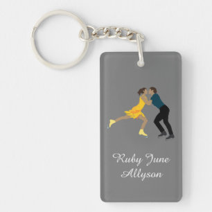 Figure Skating Key Ring