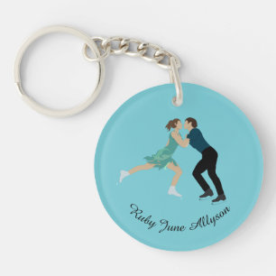 Figure Skating Key Ring