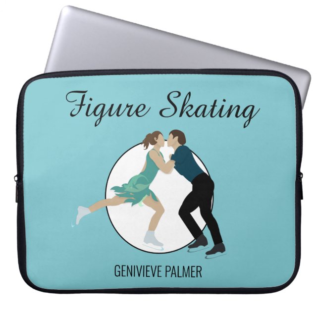 Figure Skating Laptop Sleeve (Front)