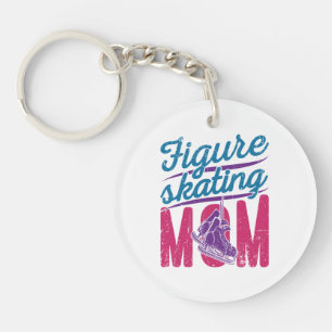 Figure Skating Mom Ice Skating Mother Mama Key Ring