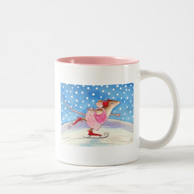 Figure skating mousie mug (Right)