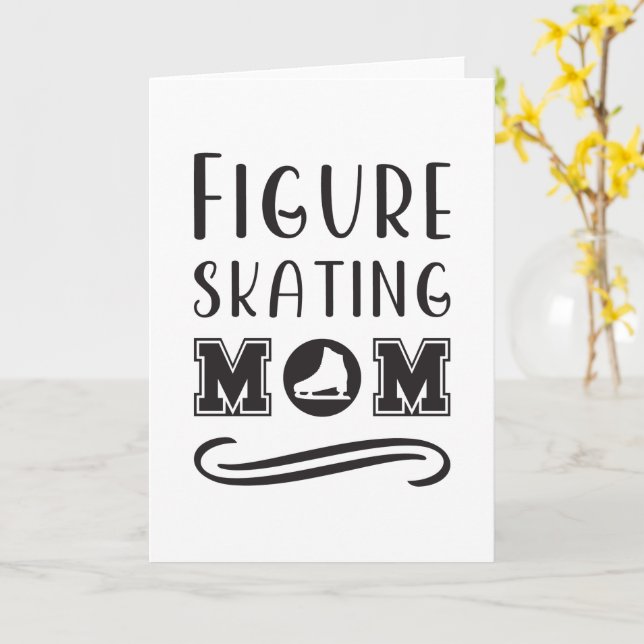 Figure Skating Mum 2 Card (Yellow Flower)