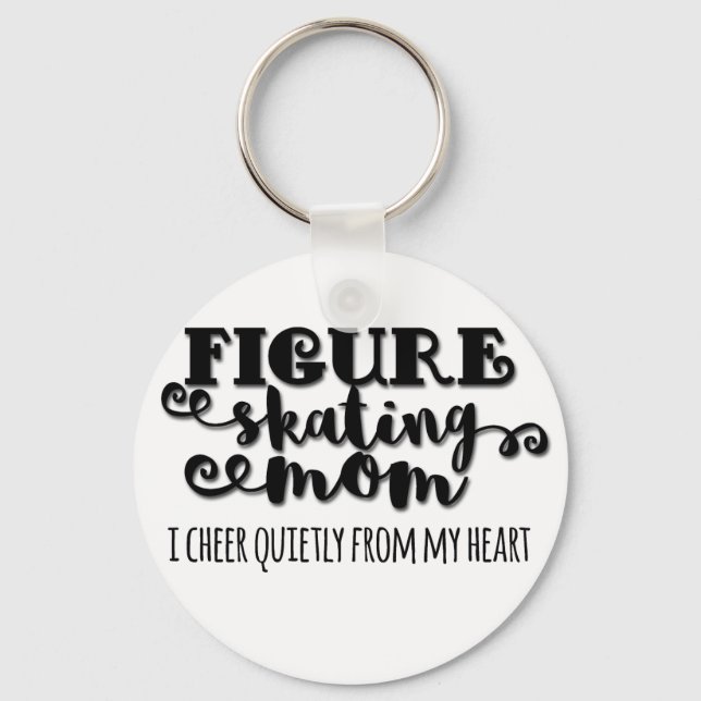 Figure Skating Mum Gift Key Ring (Front)