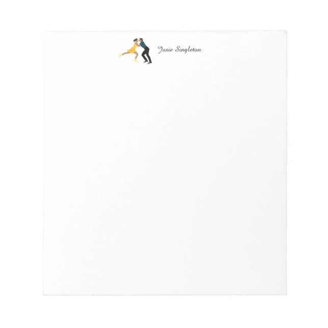 Figure Skating Notepad (Front)