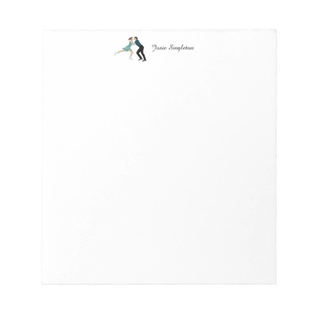 Figure Skating Notepad (Front)