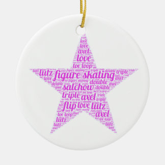 Figure Skating Ornament Customised With Your Name