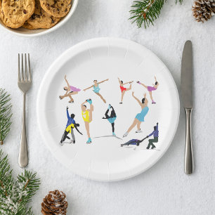 Figure Skating Paper Plate