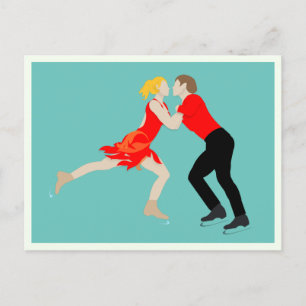 Figure Skating Postcard
