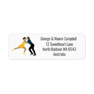 Figure Skating Return Address Label