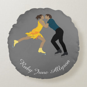 Figure Skating Round Cushion
