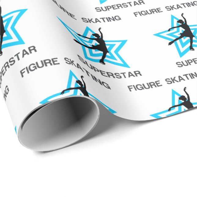 Figure Skating Superstar Wrapping Paper (Roll Corner)