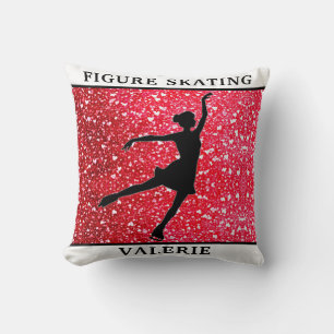 Figure Skating Throw Pillow w/ Name